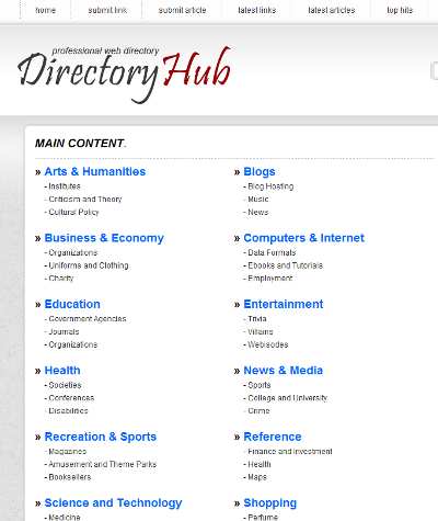 Directory Template Free from templates.phplinkdirectory.com